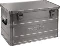 Aluminium box L595xW390xH380mm 70 l with hinged catch and cylinder lock
