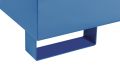 Auffangwanne Auffangvol.215l L1200xB800xH360mm Stahlbl.m.Gitterrost blau