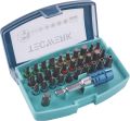 Bitsortiment 32 tlg. Torsionsbits Farbringe Schlitz/PH/PZD TX/TX-BO/6-KT