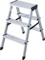 Double step ladder aluminum 2 x 3