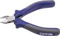 Elektron.Seitenschneider Gesamt-L.115mm spitz Kopf stahlpoliert