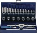 Threading tool set M3-M12 31 pc. HSS metal box PROMAT