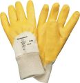 Gloves Lippe size 10 yellow nitrile coating EN 388 category II 