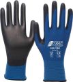 Handschuhe Nitras Skin Gr.XXL blau/schwarz Nyl.mitPUR EN 388 Kat.II