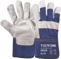 Handschuhe Weser Gr.10 blau Rindspaltleder EN 388 Kat.II 