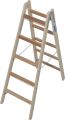 Holz Sprossen-Doppel Leiter 2x5