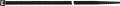 Cable tie length 360 mm, width 4.5 mm polyamide black UV-resistant 100/bag SAPI