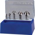 Countersink set DIN335 C 90 degree 6.3-25 mm HSS Z.3 5 pc. plastic box