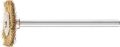 Minirundbürste RBU D16xB2xL3mm Messingdraht Schaft-D.3mm PFERD