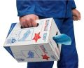 Putztuch blau 1-lagig, perforiert, geprägt