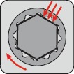 Ringmaulschlüssel SW 46mm L.580mm Form B CV-Stahl