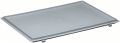 Hinged cover polypropylene L400xW300mm grey for stackable transport containers L