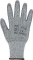 Cut-resistant gloves size 11 grey/grey HDPE with polyurethane EN 388 category II