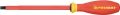 Screwdriver VDE slot 8 mm L. 300mm round blade 3C handle w. size guide system PR