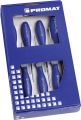 Screwdriver set 7 pc. TX 8-TX30 round blade 3-C handle w. size guide system
