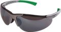Safety goggles DAYLIGHT EN 166-1FT green arms, dark grey lenses, mirrored PC EKA
