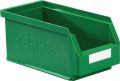 Semi-open container L290xB140xH130mm PE green