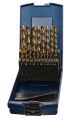 Spiralbohrersatz DIN338 Typ N D.1-5,9x0,1mm HSS TiN 50tlg.Ku.-Kassette