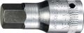 Steckschlüsseleinsatz 44 K 1/4 Zoll Innen-6-kant 4mm L.28mm STAHLWILLE