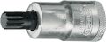 Steckschlüsseleinsatz INX 19 1/2 Zoll Innen-Vielzahn M6 L.100mm GEDORE