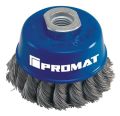 Topfbürste D.80mm M14 Drahtstärke 0,5mm VA-Draht 8500min-¹