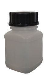 250 ml square bottle, PE, natural