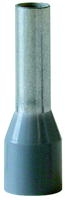 Insulated wire end ferrule length L1/L2 17.0/10.0 mm grey w.plastic collar 4.00