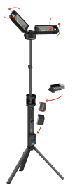 Aktions-Set Baustrahler mit 5000 Lumen und integriertem Stativ