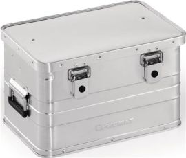 Aluminium box L430xW330xH275mm 29 l with hinged catch and cylinder lock 