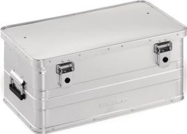 Aluminium box L580xW380xH275mm 47 l with hinged catch and cylinder lock 