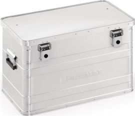 Aluminium box L595xW390xH380mm 70 l with hinged catch and cylinder lock  