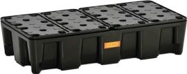 Drip pan collecting volume 35 l L800xW400xH180mm polyethylene with PE grating