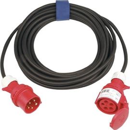 CEE extension lead 16 A 400 V 10 m H07RN-F 5 x 1.5 mm² black IP44
