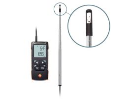 Digital hot-wire anemometer with app connection