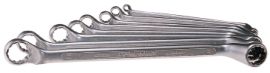 Double-ended ring spanner set 12-piece width across flats 6 mm - 32 mm deep offs