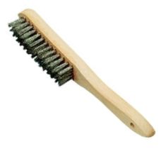 Brosse métallique, fil VA, 4 rangs