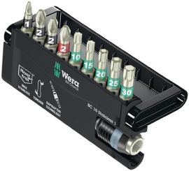 Edelstahlbitsortiment BC 10 Stainless 1 10tlg.PH/PZD/T/Schnellw.Halter WERA