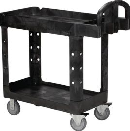 Etagenwagen L990xB450xH850mm Gesamt-Trgf.226kg 2 Etagen RUBBERMAID