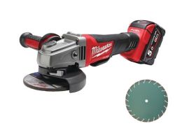 FUEL Battery angle grinder with deadman switch