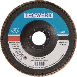Fächerscheibe Kehlnaht D.125mm K.60 kon.INOX ZK