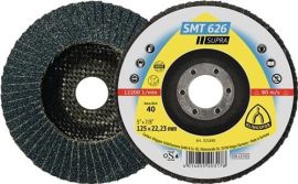 Fan-type disc SMT 626 Supra dm 125 mm granulation 40 6degree curved INOX zirconi