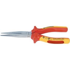 Flachrundzange L.200mm verchr.ger.VDE 2K-Hülle PROMAT