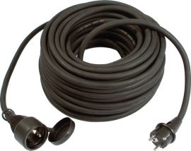 Extension lead with earthing contact rubber plug/coupling L.50m H07RN-F 3x2.5mm2
