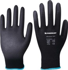 Gloves Blackstar NPU size 7 (M) black Nylon with polyurethane EN 388 category II