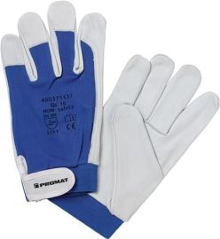 Handschuhe Donau Gr.11 natur/blau Nappaleder EN 388 Kat.II