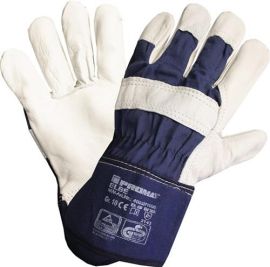 Handschuhe Elbe Gr.10 blau Leder EN 388 Kat.II PROMAT