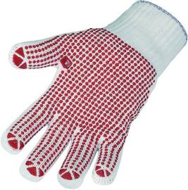Gloves size 10 red CO (inside)/PA (outside) EN 388 category II ASATEX