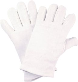 Gloves size 10 white cotton knit category I NITRAS