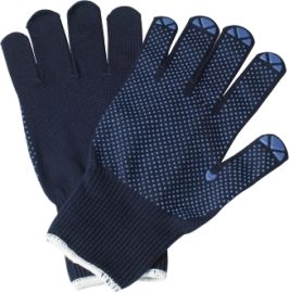 Gloves Isar size 10 blue internal CO, external PA EN 388 category II PROMAT