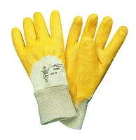 Gloves Lippe size 10 yellow nitrile coating EN 388 category II 